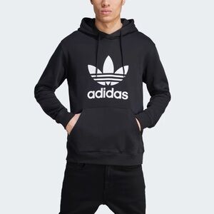 Adidas Originals Men's Adicolor Classics Trefoil Hoodie Black/White Medium